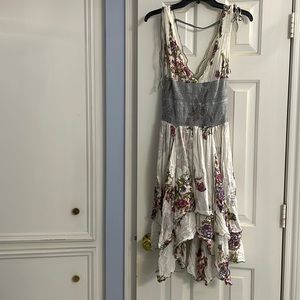 M floral wisteria lattice dress, free people one